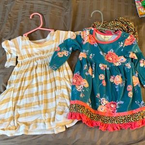 Two dresses.   Remie girl Matilda Jane